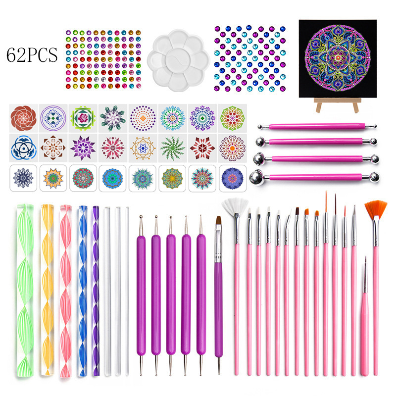 / set Mandala Dotting Tools Gem Sticker Moule Bougossing Dot Dot Paps Pens Bruss
