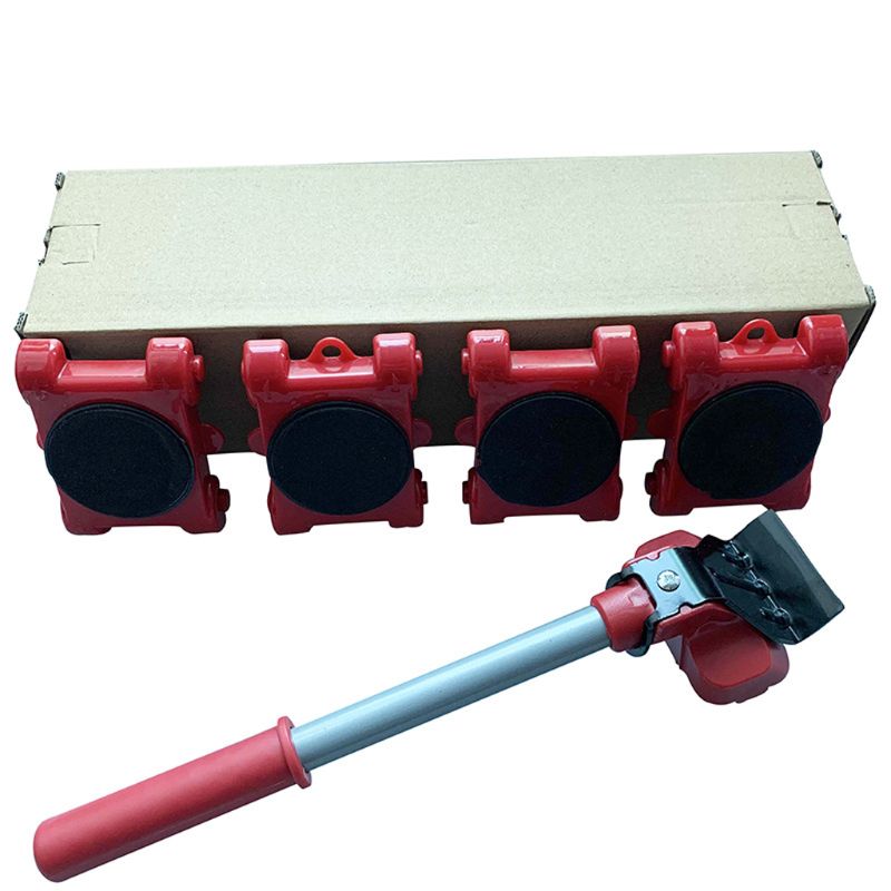 Meuble Mover Tool Transport Lefteur lourds STRATS LE ROULET 4 ROLLER AVEC 1 BAR SET