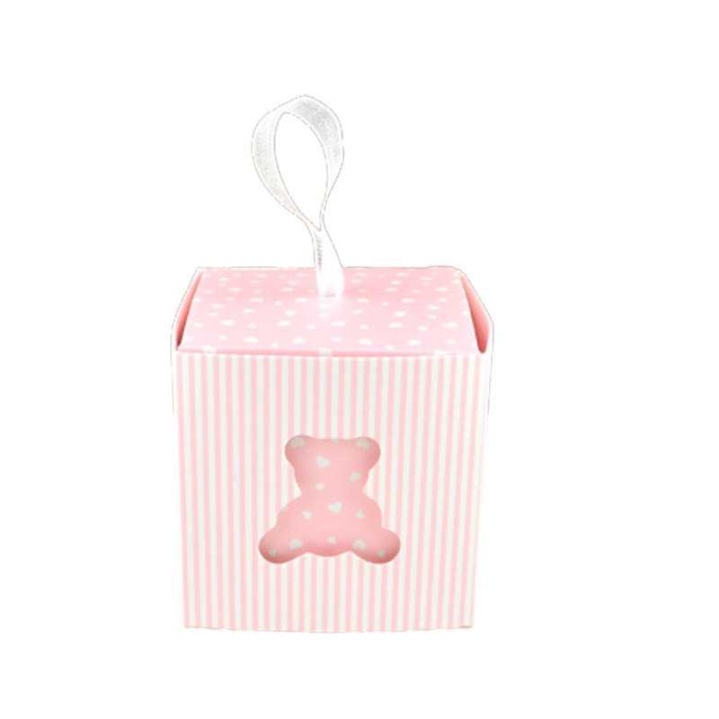 Little Teddy Bear Kraft Paper Candy Boxes Festa de casamento Favor favor