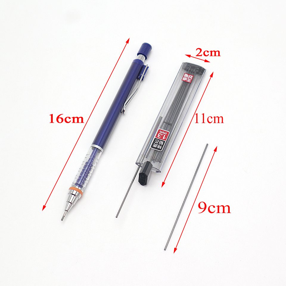 機械的なペンシル1.3mm 3Bペンシル補充高品質の自動ペンシルリード補充描画スケッチオフィス用品文房具