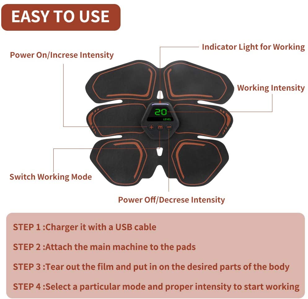 Elektriska EMS ABS ABDOMINAL MUSCLE TOER HIP TRAINER MUSCLE STIMULATION HEM Gym Gym Viktminskning vibrerande kroppsbantning för män kvinnor