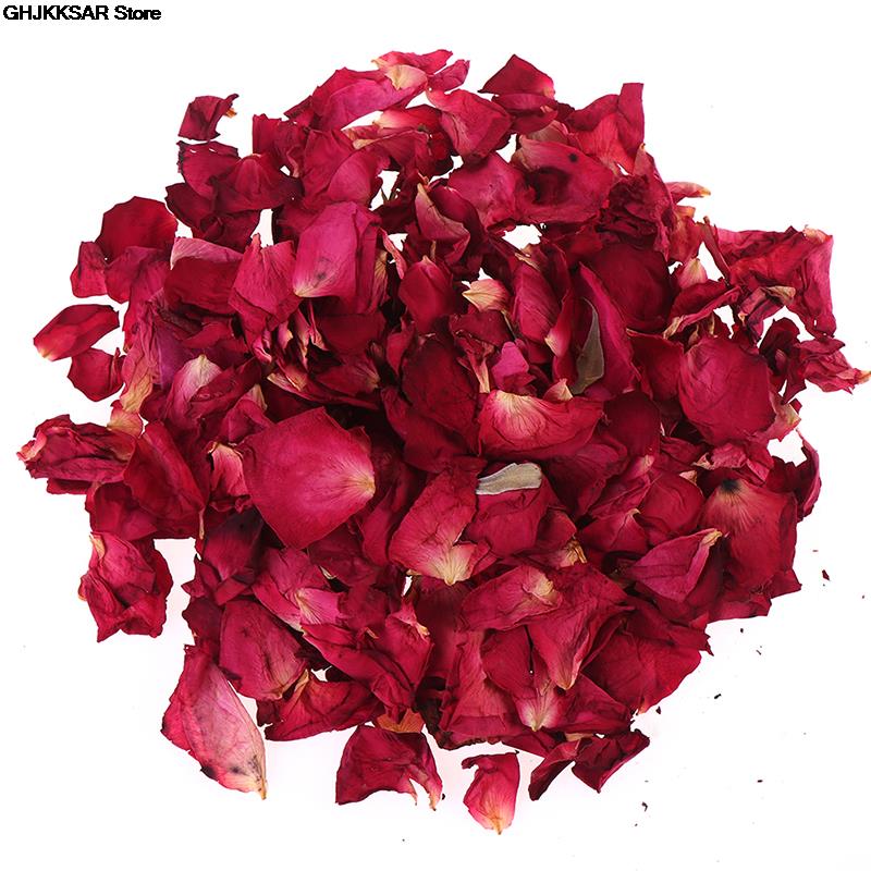 30/50 / 100g Pétales de rose séchée naturelle romantique Baignier Dry Flower Petal Spa Whitening Douche Aromatherapy Bathing Supply