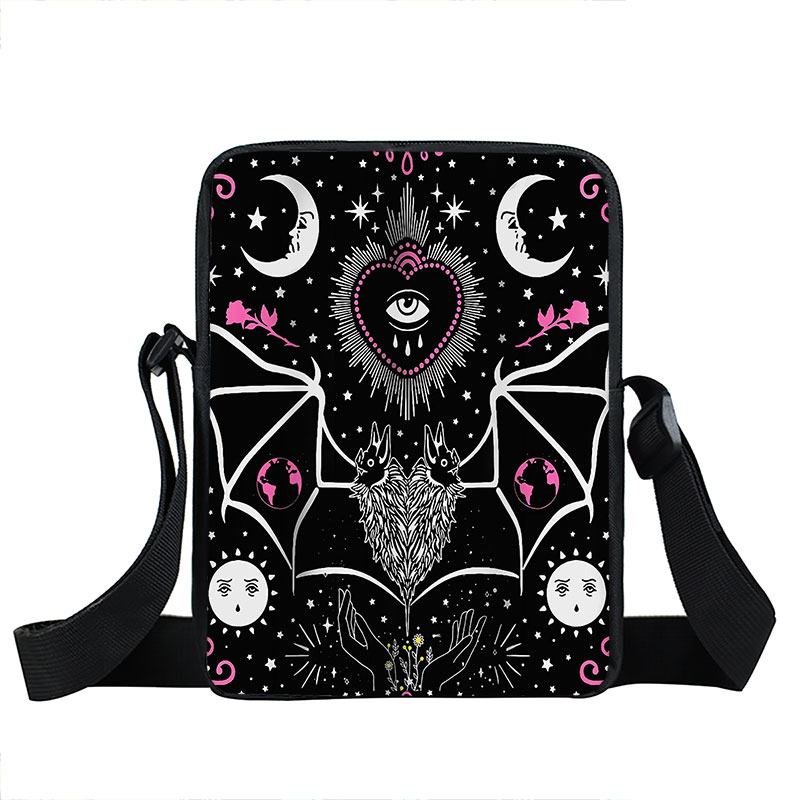 Vampire Bat Ghost Messenger Bag Women Crossbody Bag Gothic Vlad Tepes Bolsa Smatchel Satchel Halloween Sacos de ombro