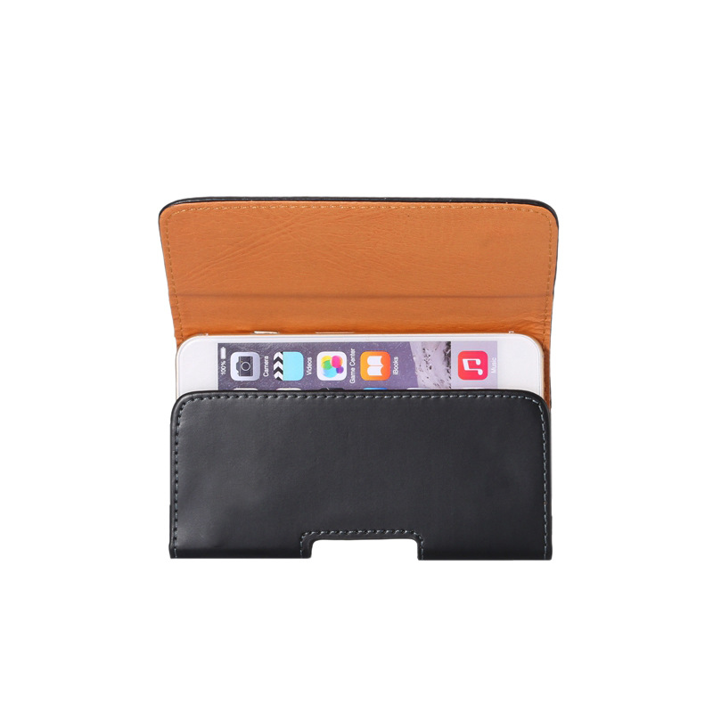 Caso de cinto de cintura de couro PU brilhante para a maçã iphone x huawei samsung s8 carteira universal capa de proteção de proteção