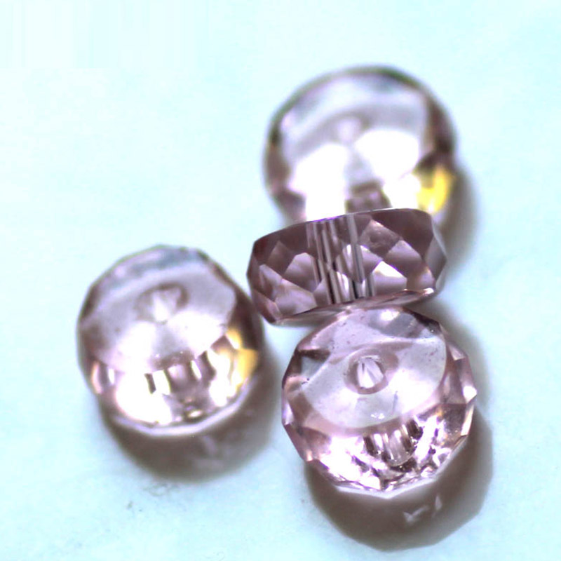 Strebelle AAA 4x8mm Bandenvorm Crystal Lampwork Glas los