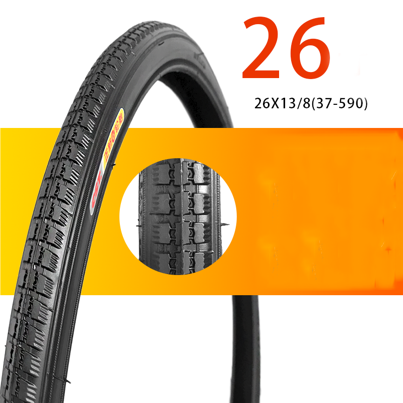 Bicycle Tires 26 X1 3/8 Tires 26 Inch Tires Ladies Folding BMX Bike Inner Tubes Camera Tire 27-590 Thicken Tire