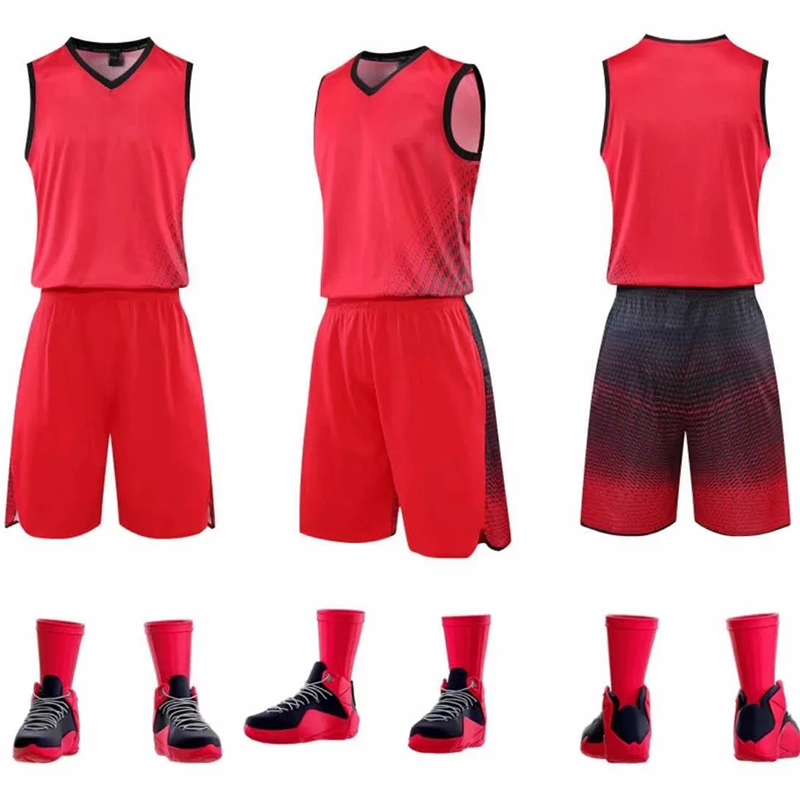 Ensemble de survêtement uniforme de football étudiant Jerseys de sport masculin Jerseys de basket-ball de basket-ball costumes de basket-ball set uniforme set