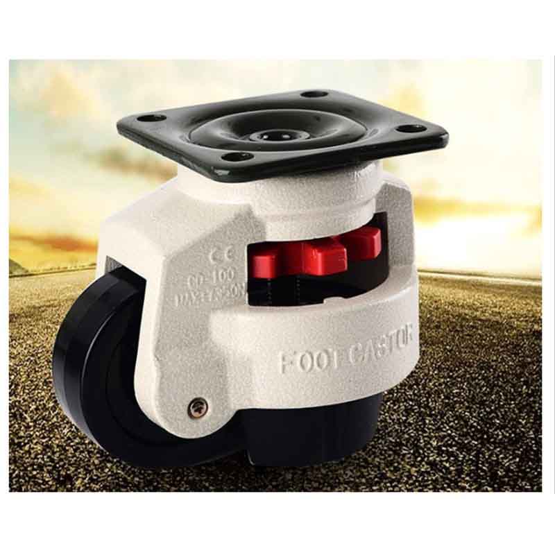 Retractable Leveling Casters Industrial Machine Swivel Caster Castor Wheel for Office Chair Trolley 330 Lbs Capacity GD-40