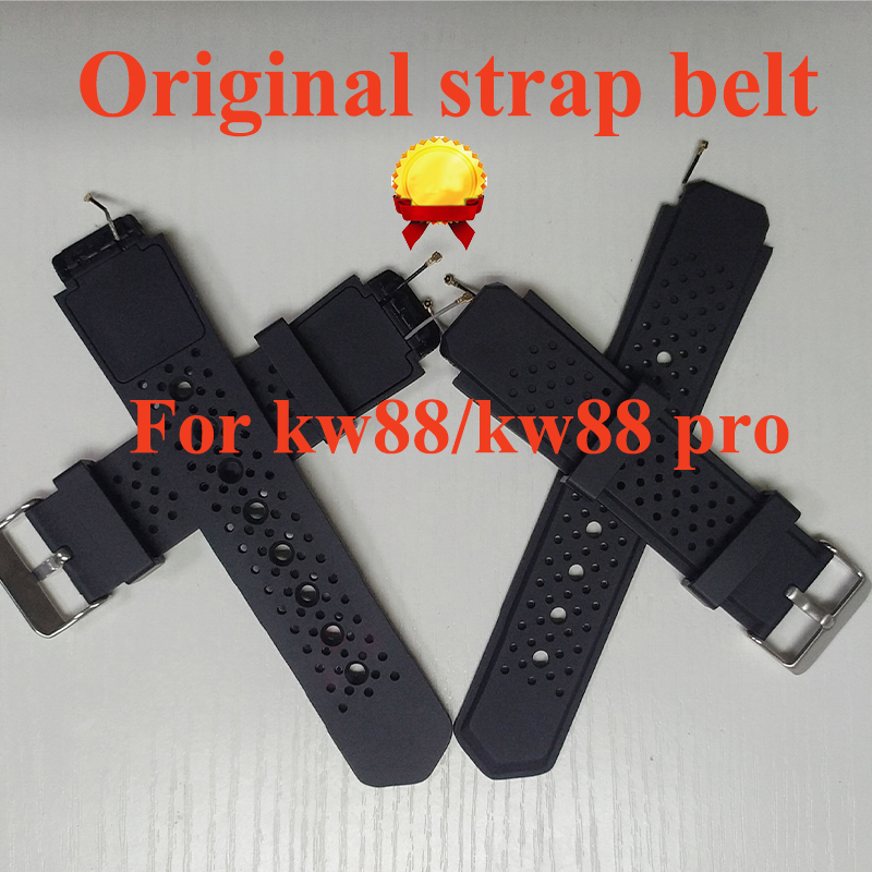 حزام أصلي لـ KW88 Smart Watch Straps KW88 PRO SMARTWATCH WRIST STRAP WATCH STRAP حزام حزام حزام مراقبة على مدار الساعة إكسسوارات يمكن ارتداؤها