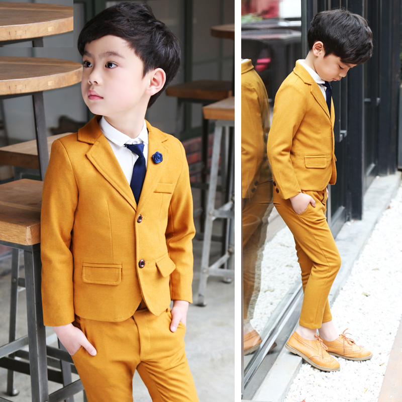 Abito da sposa bambini blazer marchio +abbigliamento pantaloni set di fiori di fiore smoking formale tuta scolastica abbigliamento la festa di compleanno bambini