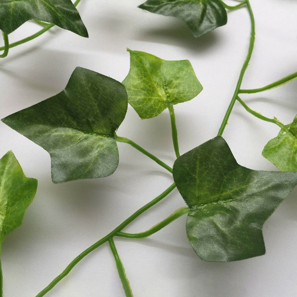 200 cm Fake Vine Vine Ivy Plant Silk Green Leaf Hoard for Festival Wedding Party Home Plant Wall Plant suspendu décoration