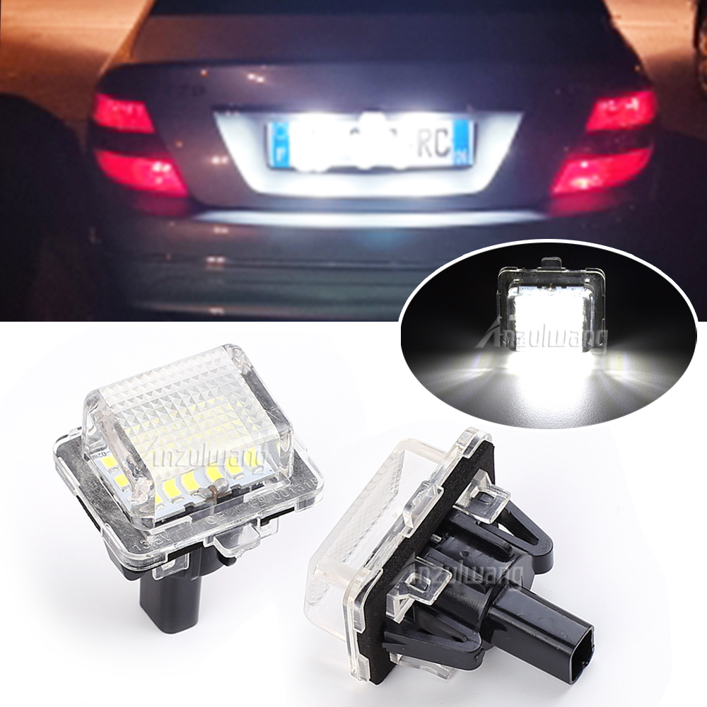 CANBUS Placa LED Placa Luz de carro leve Lâmpada LUCES PARA MERCEDES BENZ CLA CLA W204 W221 W212 W216 W166 W231 C117 R172