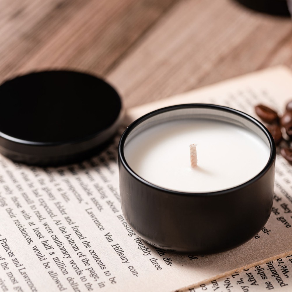 40g Scented Candle For Families Bathrooms Offices Smoke-Free Travel Size Tin Can Natural Soy Wax Aromatherapy Candle