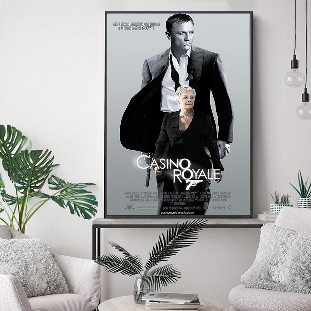 Casino Royale Spy Parody Film Art Print Poster Movie Wall Stickers Video Room Cinema Canvas Painting Decor