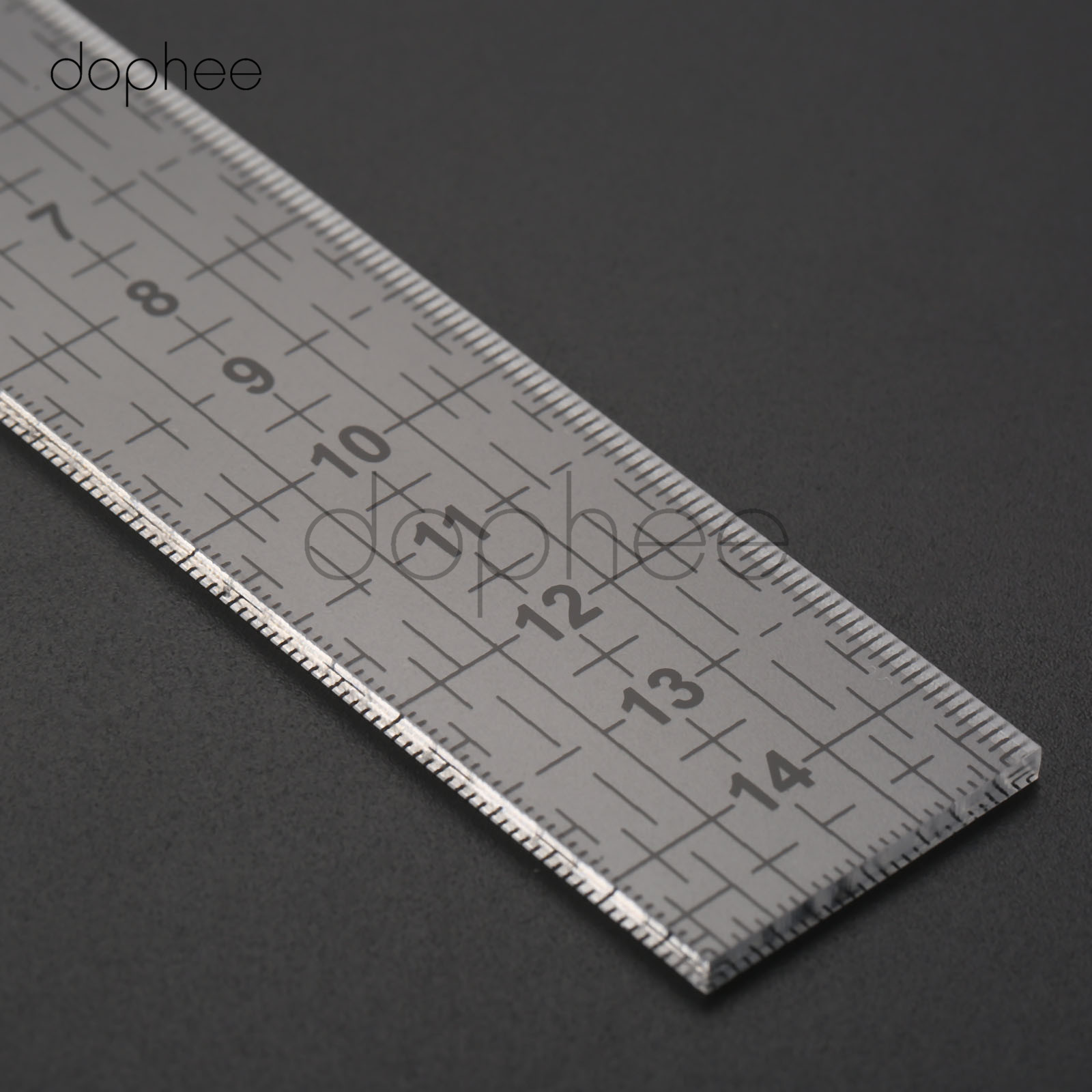 dophee 15*3cmキルティングルーラー測定ツールパッチワークフット縫製アライメントルーラーグリッド最先端のテーラークラフト