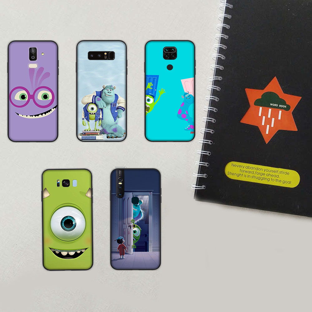 MT-93 Monsters Inc Case para Motorola Moto E7 E7i Power G 5G Plus G9 G10 G20 G30 G50 G40 G60 G60 Jugar cubierta negra