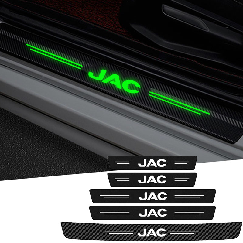 Светящаяся дверная дверь порог порога подоконника антик -наклейки наклейки на наклейки с защитной пленкой для логотипа JAC Уточнение J3 J2 S5 A5 J5 J6 J4 T8 Vapor S2