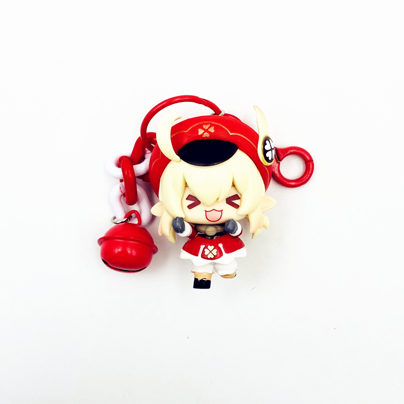 アニメゲームコスプレPV​​C人形Klee Lumine Amy Bell Bag Pendant Carキーチェーン素敵なキーチェーンアクセサリーキーリング