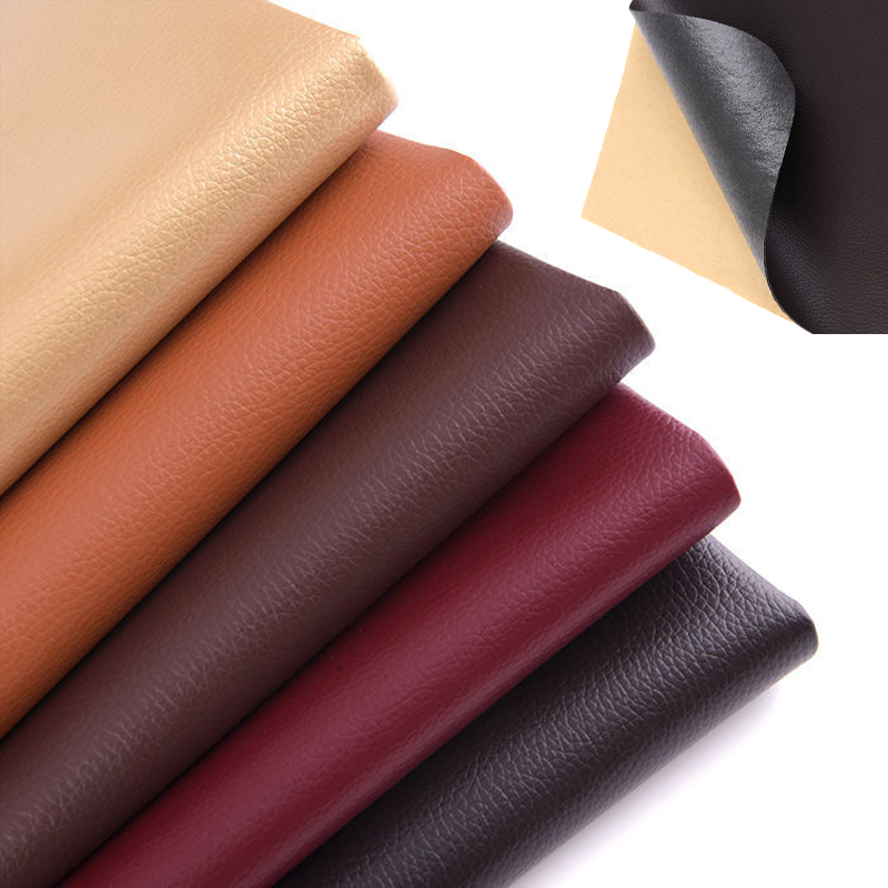 50x137cm engross PU Synthetic Leather Self adesivo Tecido de couro para sofá de vestuário de vestuário de vestuário