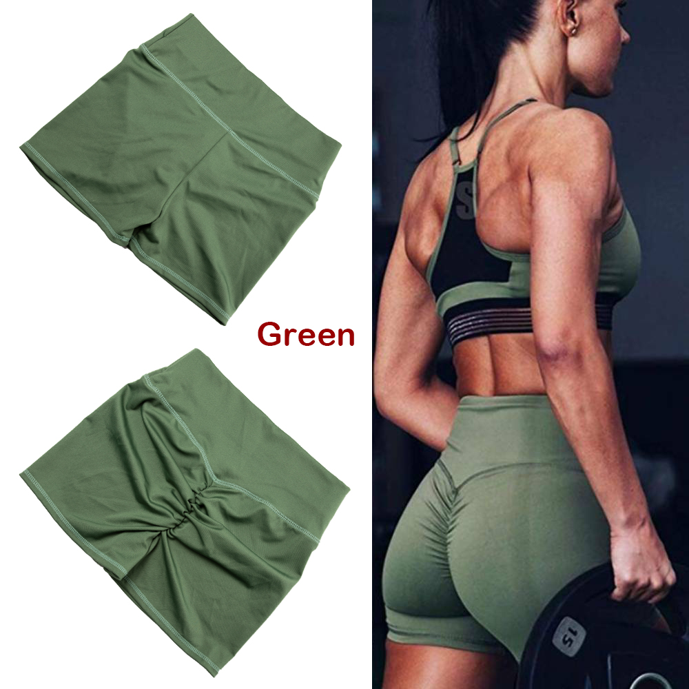 High Waisted Yoga Shorts for Women Workout Shorts Tummy Control Running Shorts Sports Gym Ruched Butt Lifting Hot Leggings