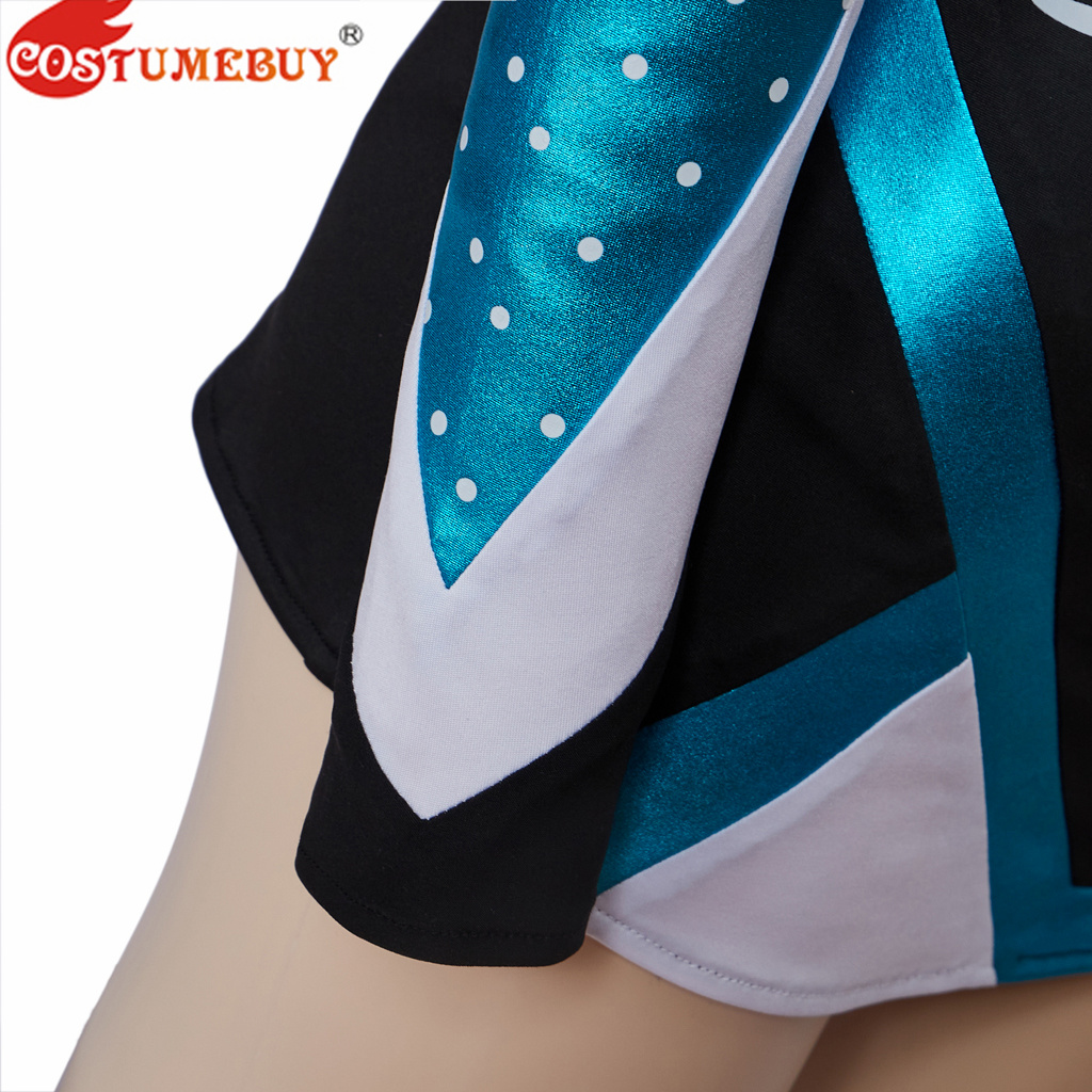 Kvinnors Euphoria Cheerleader Uniform Euphoria Maddy Outfit Crop Top med minikjol Set School Girls Musical Sports Team Suit