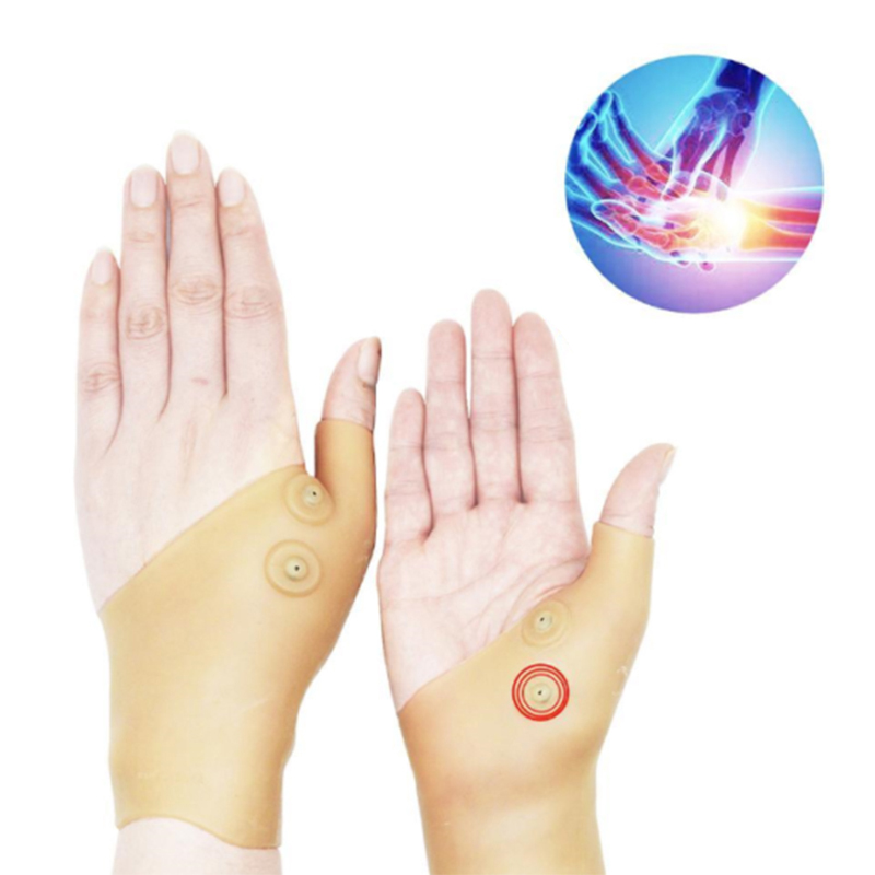 Le pouce de poignet en silicone respirant supporte les contrebasses légères douces atteints d'attelle carpale Tendonite rhumatisme du tunnel yoga magnétique
