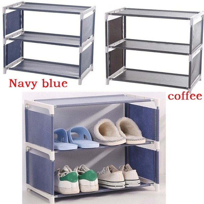 Cabinet Nonwoven Shelf 3/4Tier Shoe Tower Shoes Rack Organizer Storage