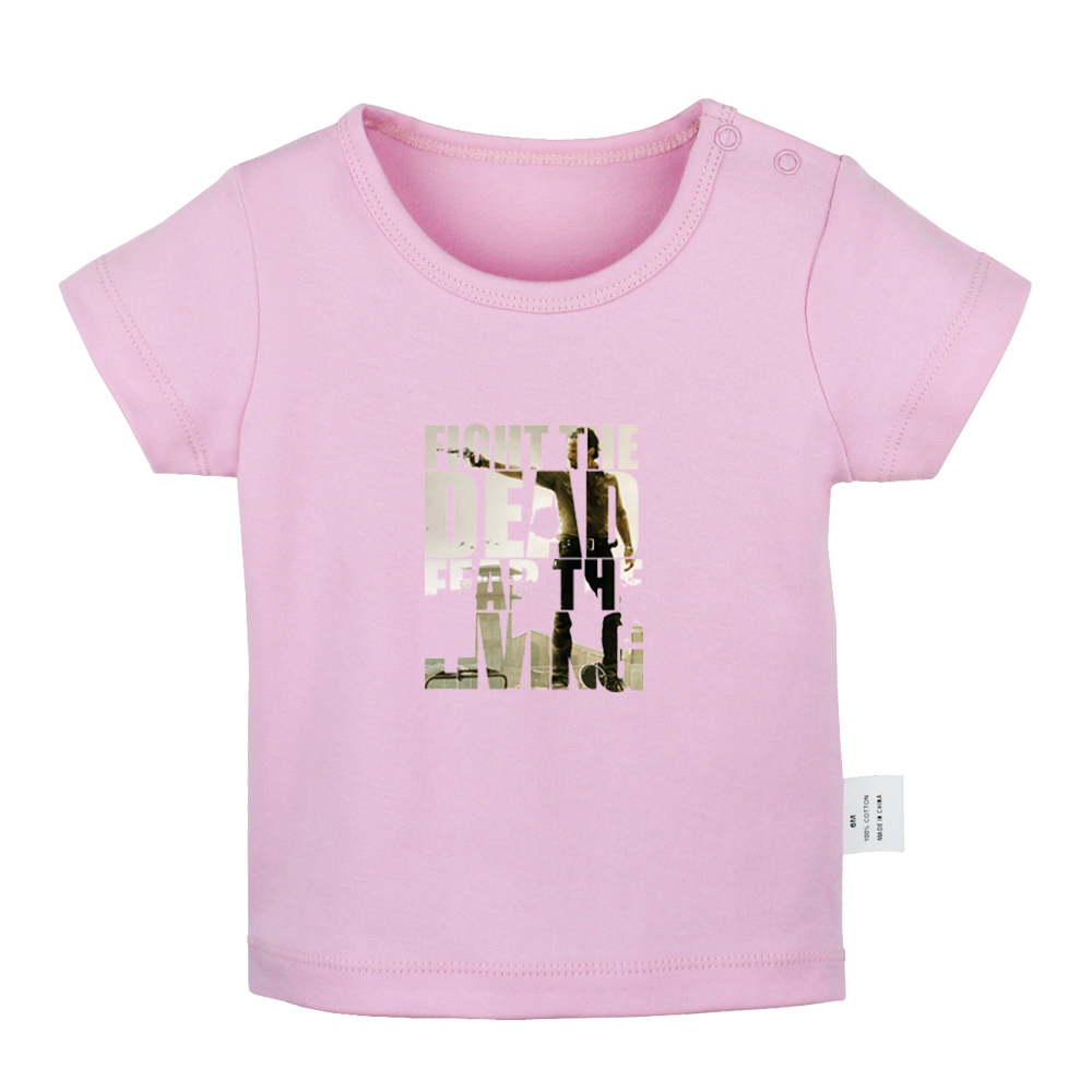 The Walking Dead Daryl Ölürse Biz Riot Tasarım Yeni doğan bebek T-Shirts Toddler Grafik Kısa Kollu Tee Teps