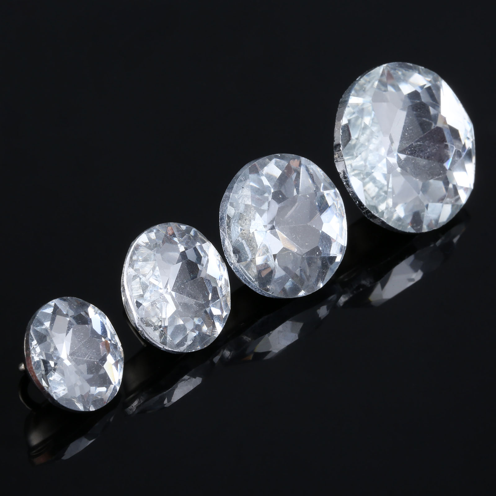 14/16/18 / 22 mm de diamètre en verre diamant Crystal en verre rembourrage des ongles Nails Clous