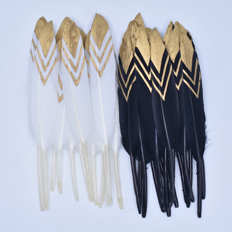 Gold Duck Feather Goose Feathers for Crafts