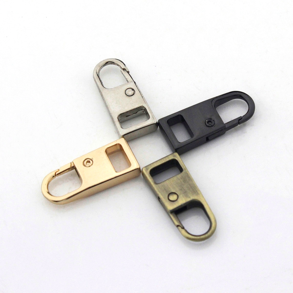 Metal Zipper Repair Kits Slider Puller Instant Zipper Replacement For Broken Buckle Travel Bag Suitcase Garment Zipper Head