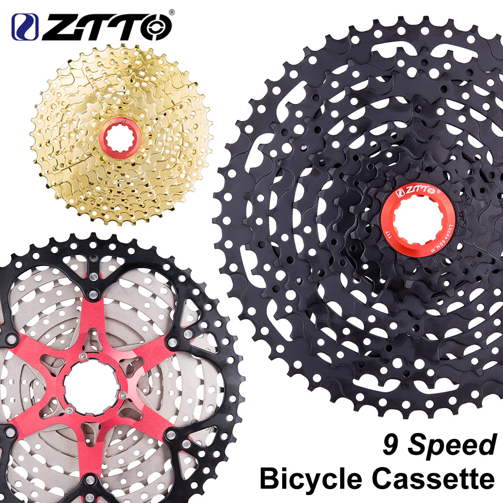 ZTTO MTB 9スピード自転車カセットワイド比9スピードマウンテンバイクスプロケットギア9SフリーホイールK7とM430 M4000 M590と互換性