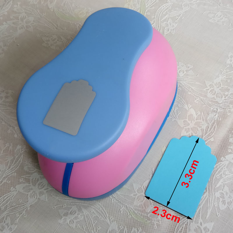 1,5 '' DIY PAPEL TAG CARTURTOR DE CORTE DE CORTE DO SHAPER SHAPER SHAPER DE DESPRESANalização em larga escala Hole Punch Kids Handmade Craft Gift Reissers