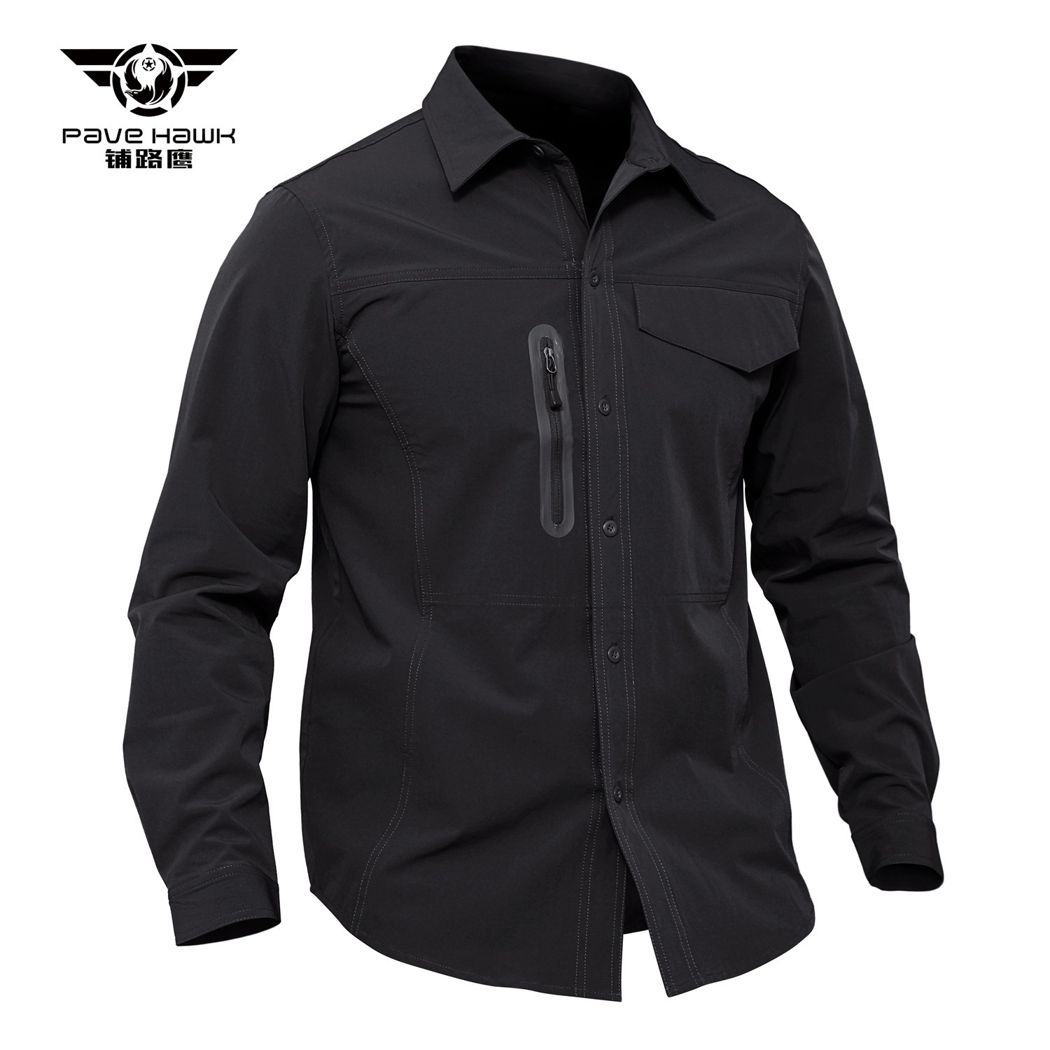 Armada ao ar livre Autumn Sports Sports respiráveis Camisa tática Men Thin Quick Dry Exército Treinando Treinamento de bolso de bolso Camisa de pesca de lapela