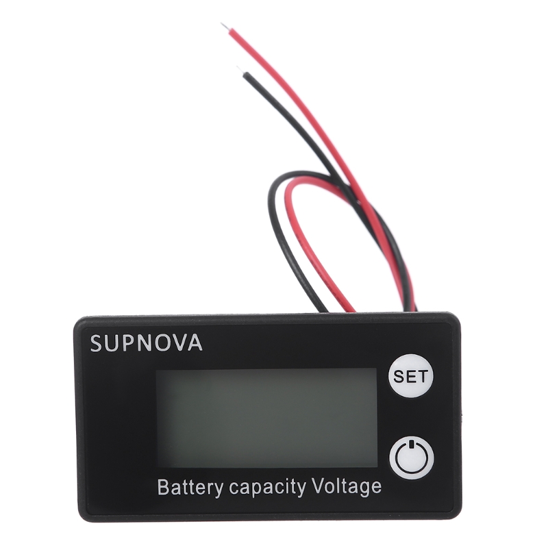 DC 12V 24V 48V Lead Acid Litium Batterikapacitetsindikator Bil Motorcykel Digital voltmeter Spänningstestmätare Mätare M4YD