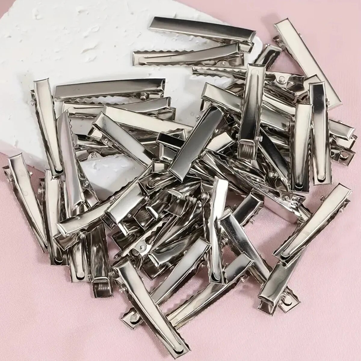 Metal Hair Alligator Clips Duckbill Clip for Girls 3.2CM Single Prong Alligator Hairpins Hair Style Tools Accessories