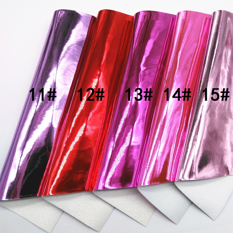 Glitterwishcome 21x29cm A4 Размер Speat Patent Mirror Faux Synthetic Leather Fabric, GM3076A