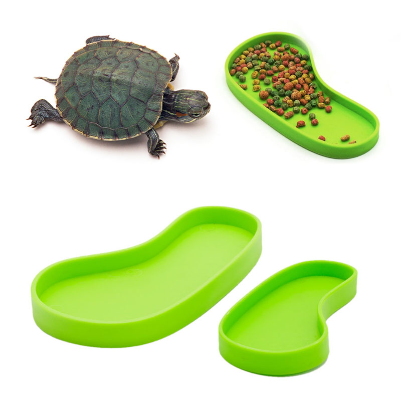 Pet Reptile Feeder Crawler Bowl bassin Fountain Fountain Turtle Aquatic Pet Supplies S / L