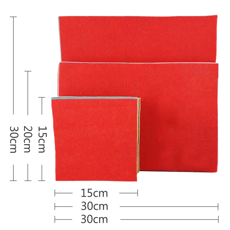 20-Tecido de feltro não tecido de 1 mm Retalhado de retalhos de retalhos de 10 a 30 cm de decoração de casa de decoração de costura bonecas de recados Quiltingbook folhas de artesanato de feltro