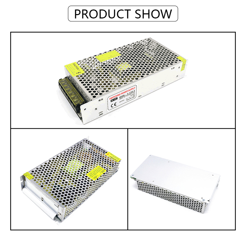 110/220V AC till DC 5V 30A 150W Converter Switch Mode Strömförsörjning LED-belysningstransformator Drive Adapter DC5V AC/DC-ENCLOSED SMPS