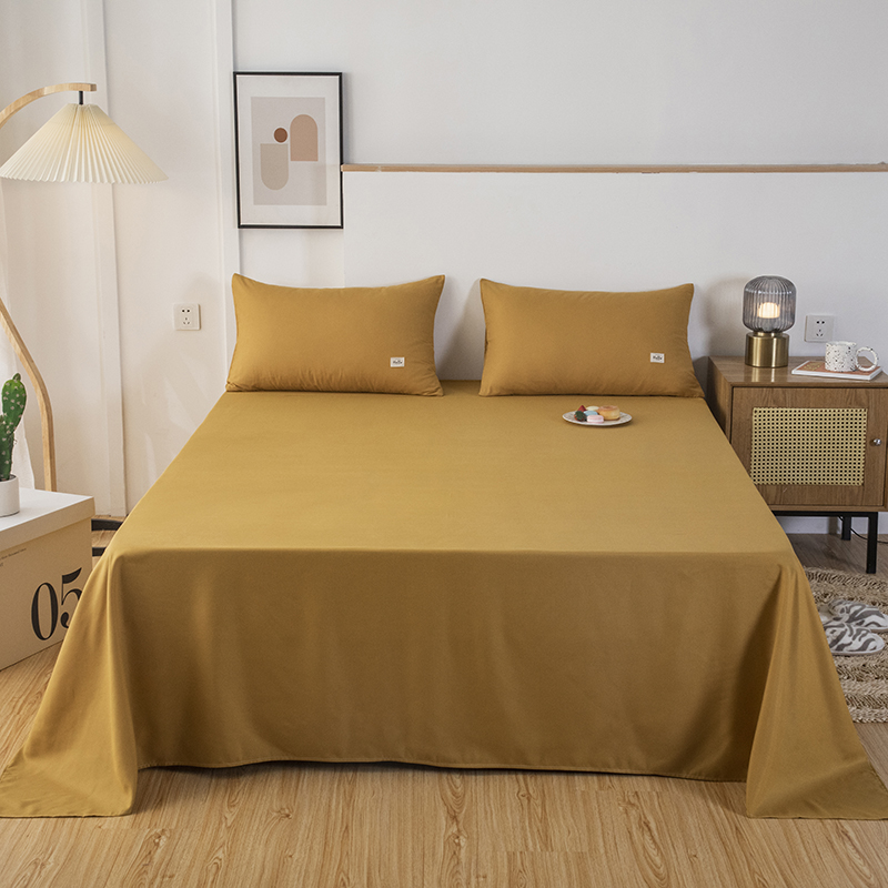 Bayue çift kişilik yatak tabakaları düz renkli tek boyutlu yataklar için tek boyutlu üst sayfa kraliçe kral kralı Sabanas cama 150 yastık kılıfı yok