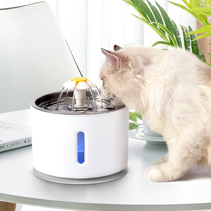 Pet Cat Water Fountain Dog Drink Bowl USB موزع المياه التلقائي