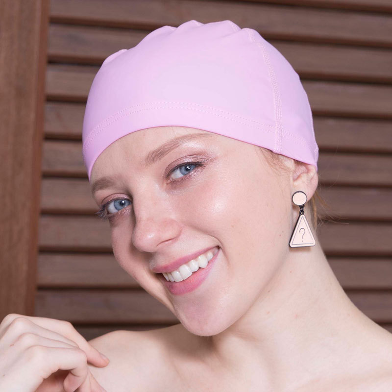 Nuovo anello di nuoto Elastico Elastico impermeabile in tessuto Proteggi orecchie di capelli lunghi sport da nuoto cappello da bagno uomini donne