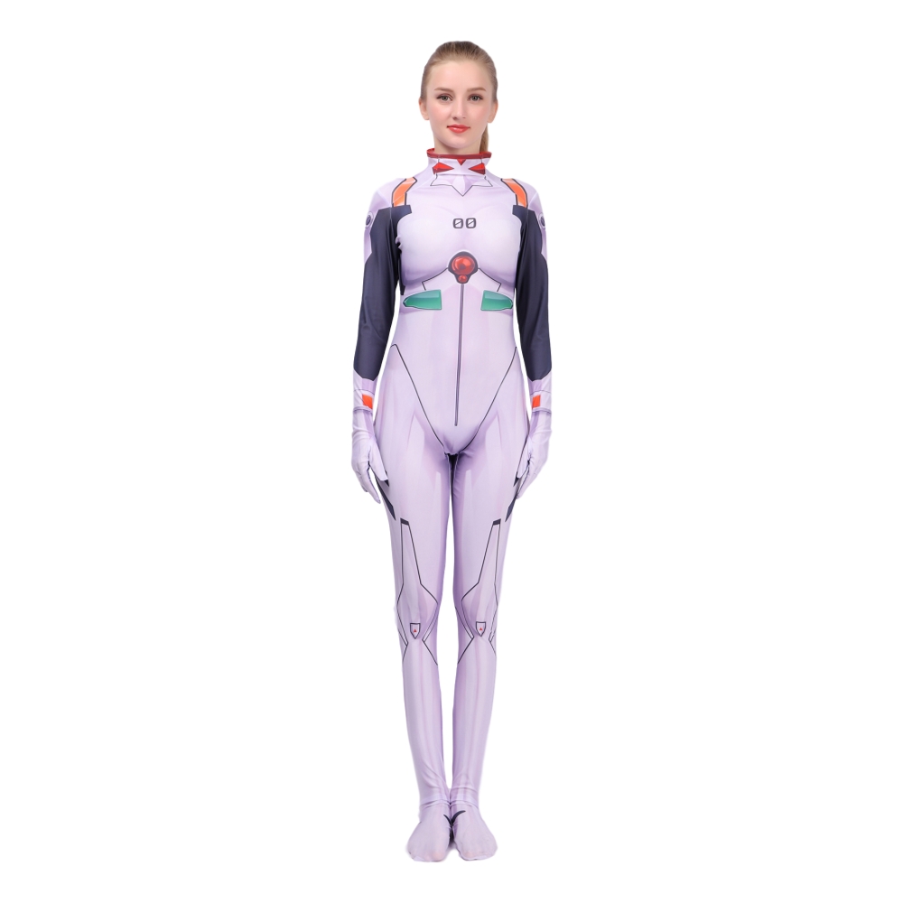 2020 Anime Cosplay Ikari Shinji Ayanami Re Costume Women Zentai Jumpsuits Rompers Halloween Costumes for Women