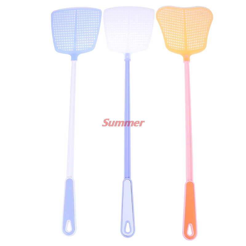 Kitchen Accessories Hot Durable Household Long Handle Plastic Fly Trap Swatter Fly Killer Hand Manual Flapper Pest Control