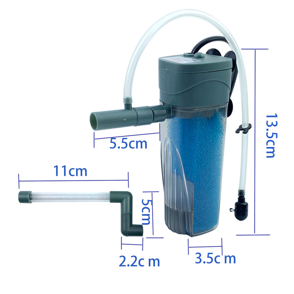 Aquarium Filtre AIR Augmentation de la puissance submersible Filtres internes externes Aquarium Pumple Pump Pump Pump ACCESSOIRES 5W 220V-240V