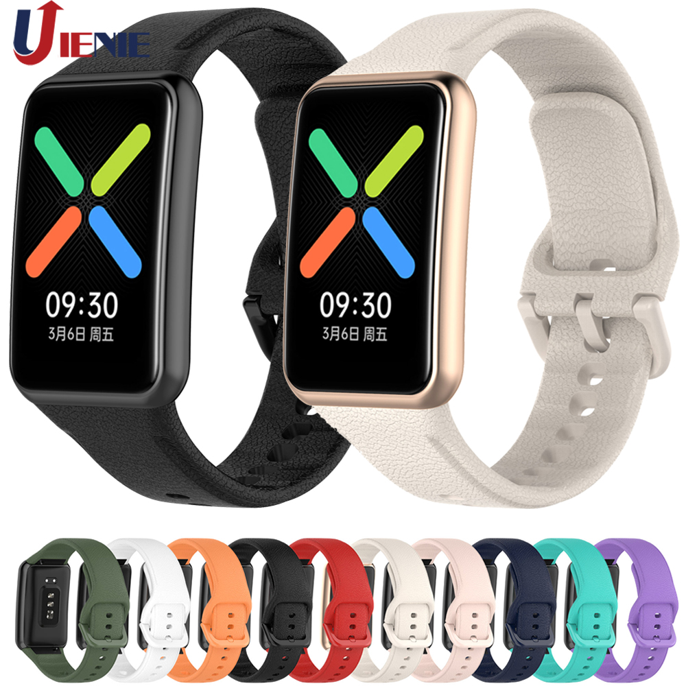 Silicone watchband pour Original Oppo Watch Free Smartwatch Strap Watch Band Sport Remplacement Bracelet Bracet-bracelet accessoires