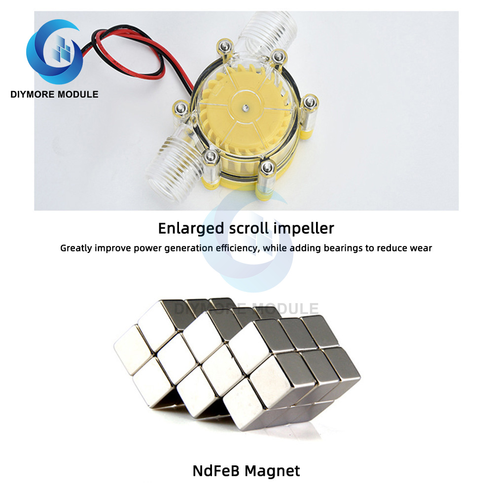 5 V 12 V 0-80 V DC mit spannungsstabilisierter Spannungsstabilisierter DC-Mikrohydro-Hydrogenerator Wasserhahnleiste