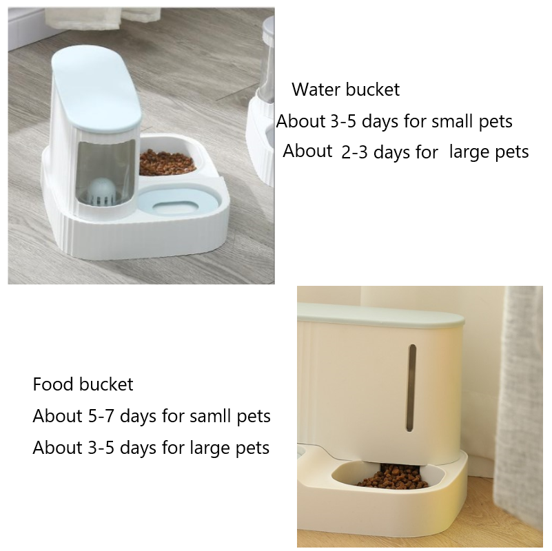 3L Pet Cat Food Bowl Dog Automático alimentador com alimentos secos Tigela de água potável Bigida de água de grande capacidade Tigela de água de alimentação