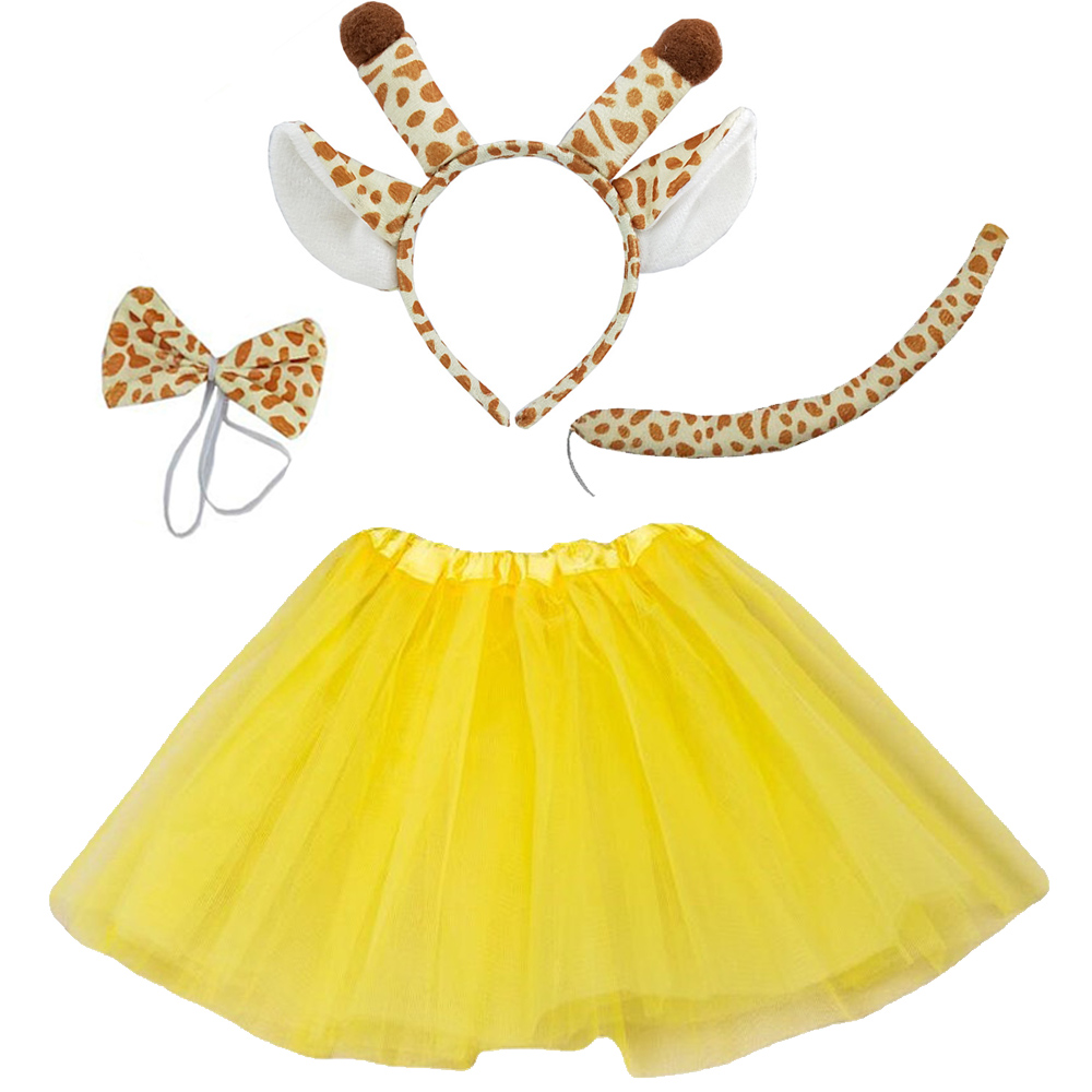 GIRAFE SET OREE MAZZO CASATURA POGLIE GOCCA TUTU SCADE RAGGI BASSI PREPATTO ALTURO PARTI GIOCHI COMPLEANNO HALLOWEEN COSTUTTO COSTUTTO